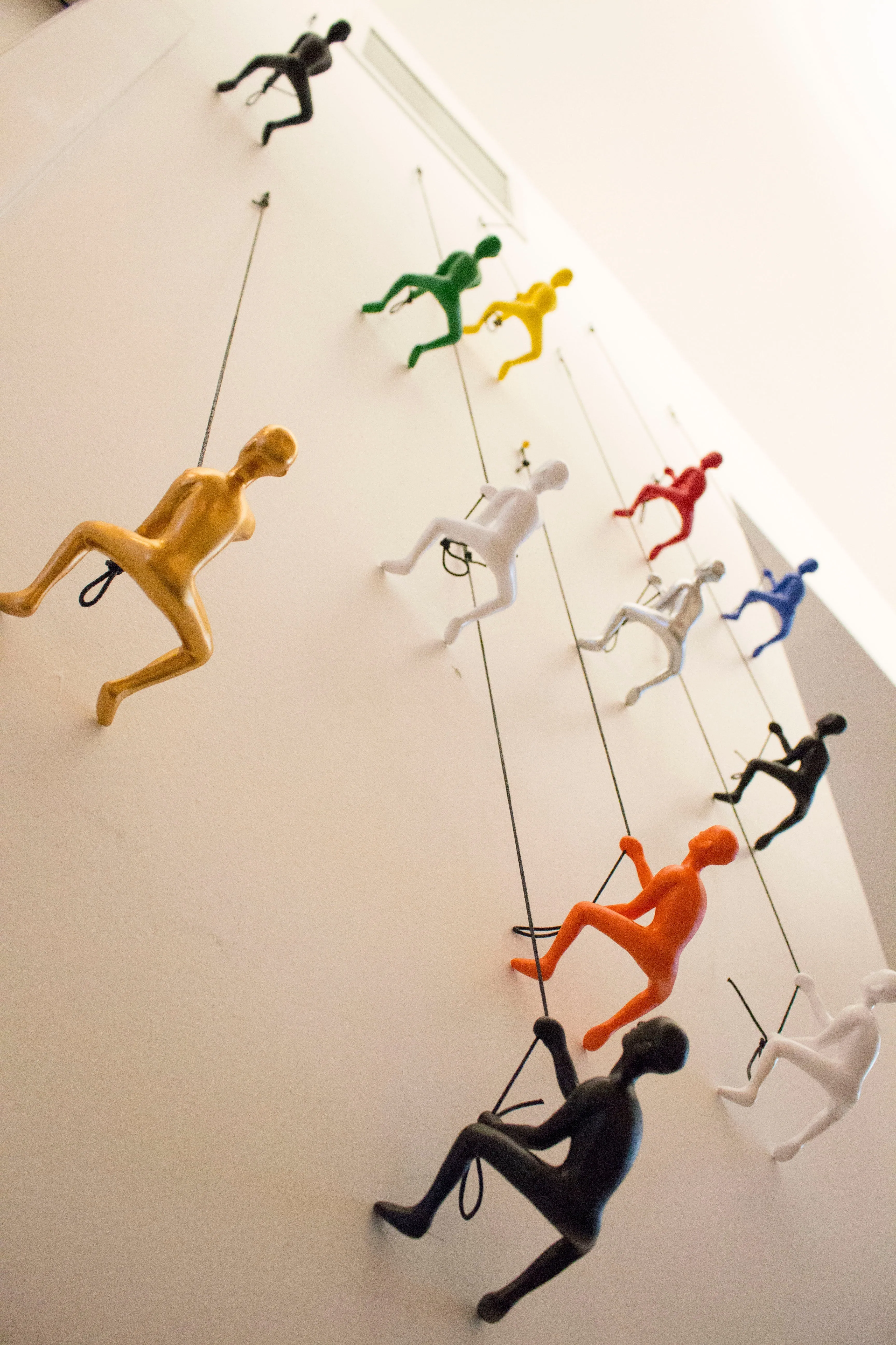 Climbing Man Classic Wall-Art Sculpture | 9-Pack