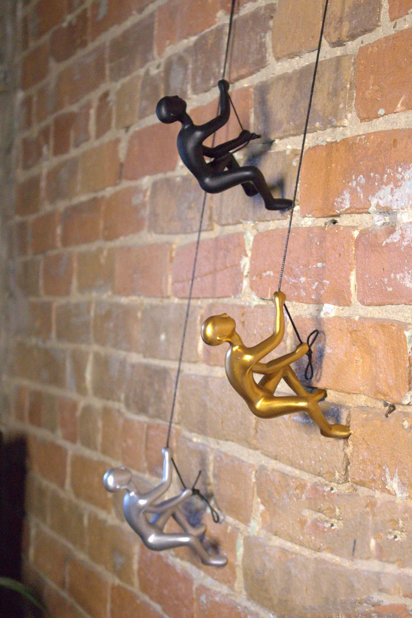 Climbing Man Classic Wall-Art Sculpture