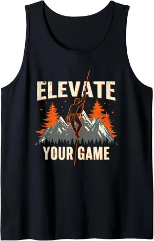 Climbing Mountain Peak Rock Climbing Summit Goals Tank Top
