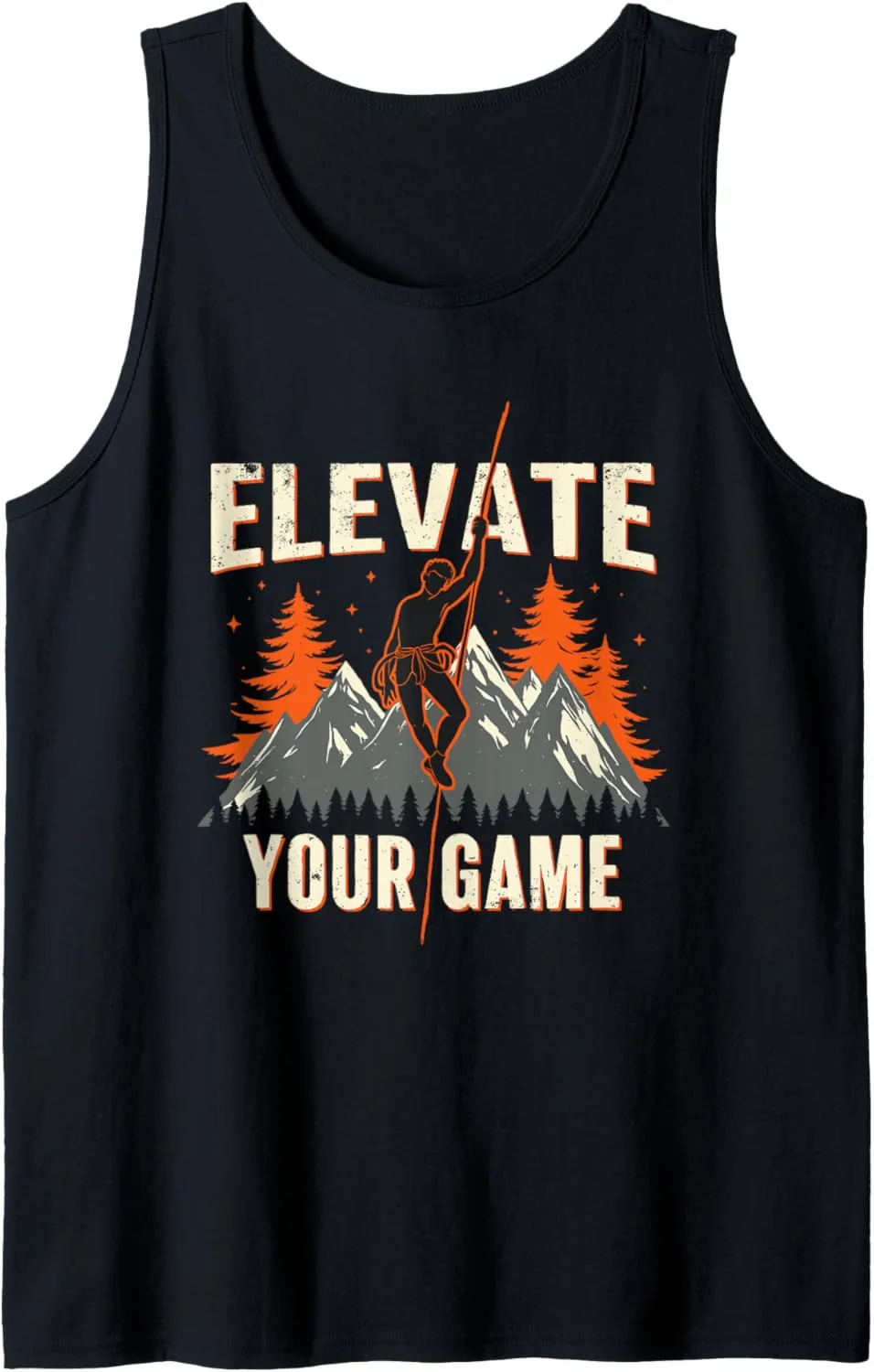 Climbing Mountain Peak Rock Climbing Summit Goals Tank Top