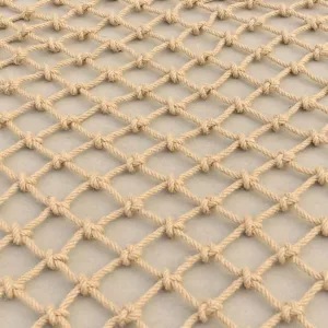 Climbing Net Heavy Duty Climbing Net for Kid, Bookshop Restaurant Hanging Ceiling Decoration, Safety Cargo Network Outdoor Childrens Climbing Hemp Rope Net (Size : 1x9m(3x29ft))