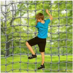 Climbing Nets Nylon Play Giant Mesh Heavy Duty Cargo Toddler Climbing For Kids Adult Rock Playground Tree Net Outdoor Nets Nets Rope Garden Netting Automotive Cargo Nets(12mm-14cm,1X7m/3.3X22.97ft)