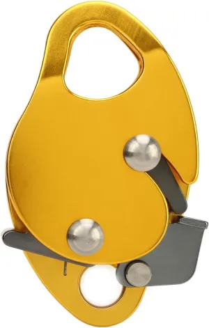 Climbing Rope Grabber Aluminum Alloy Safety Tool Self Locking for Mountaineering, Rock Climbing, Rapid Descent, High Altitude Work, with 15kn Minimum Breaking Load and Anodizing