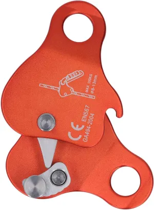 Climbing Rope Grip Rope Clip Ascender Ascender Regulator Aluminum Fall Arrest Device Self Locking 8 13mm Climbing Rope Grip for Outdoor Climbing Alpinism Orange