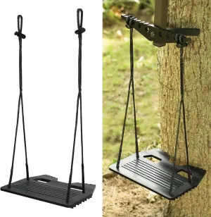 Climbing Stick Aider for Hunting, Daisy Chain Single Step Aider, Hand-Braided Lightweight Rope Ladder Tree Stand Step