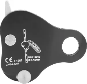 Climbing Stop Descender, Rock Climbing Rope Grab Rock Climbing Gear with Blocking Teeth Function for Outdoor