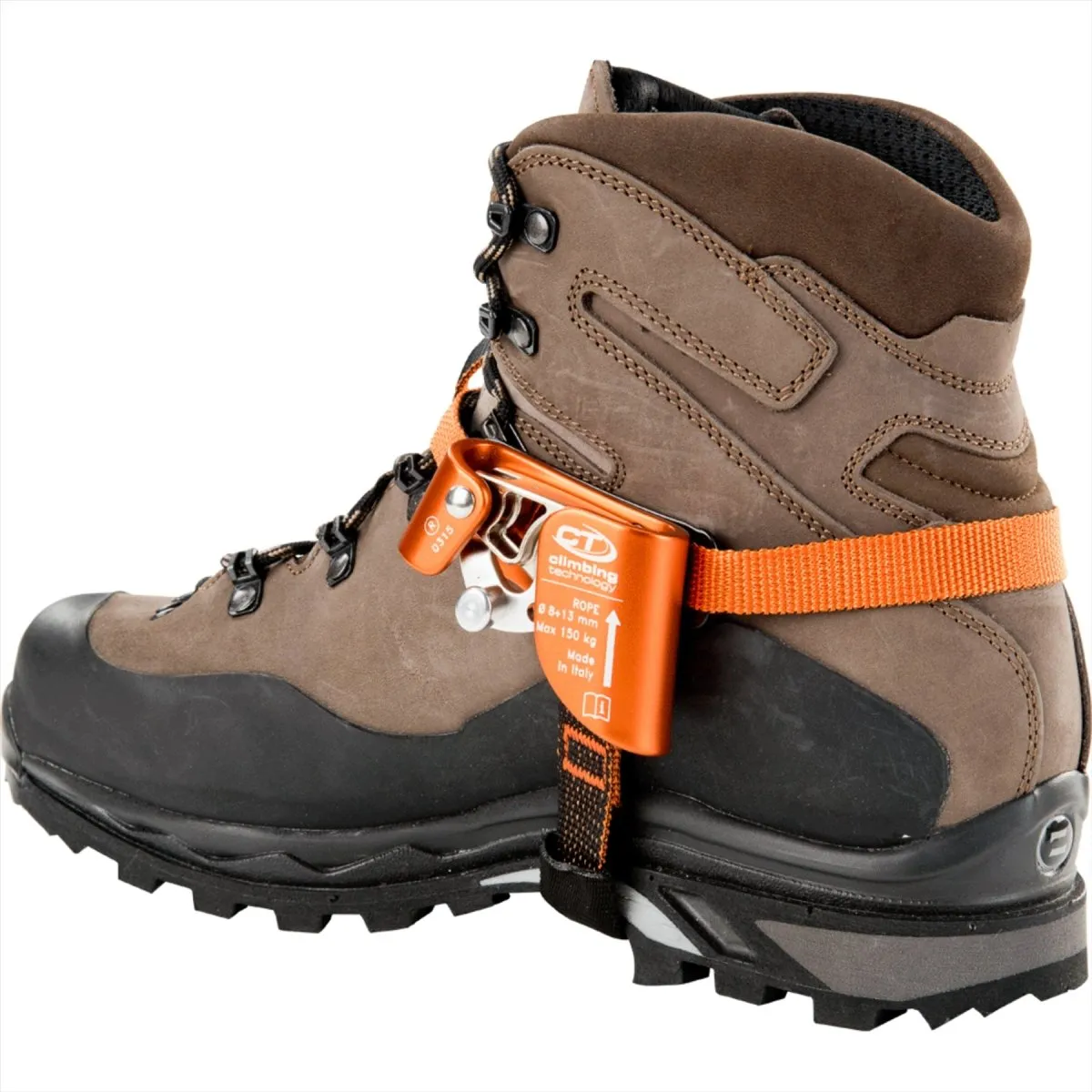 Climbing Technology QUICK STEP-A Foot Ascender Left Side Rope Climbing Orange