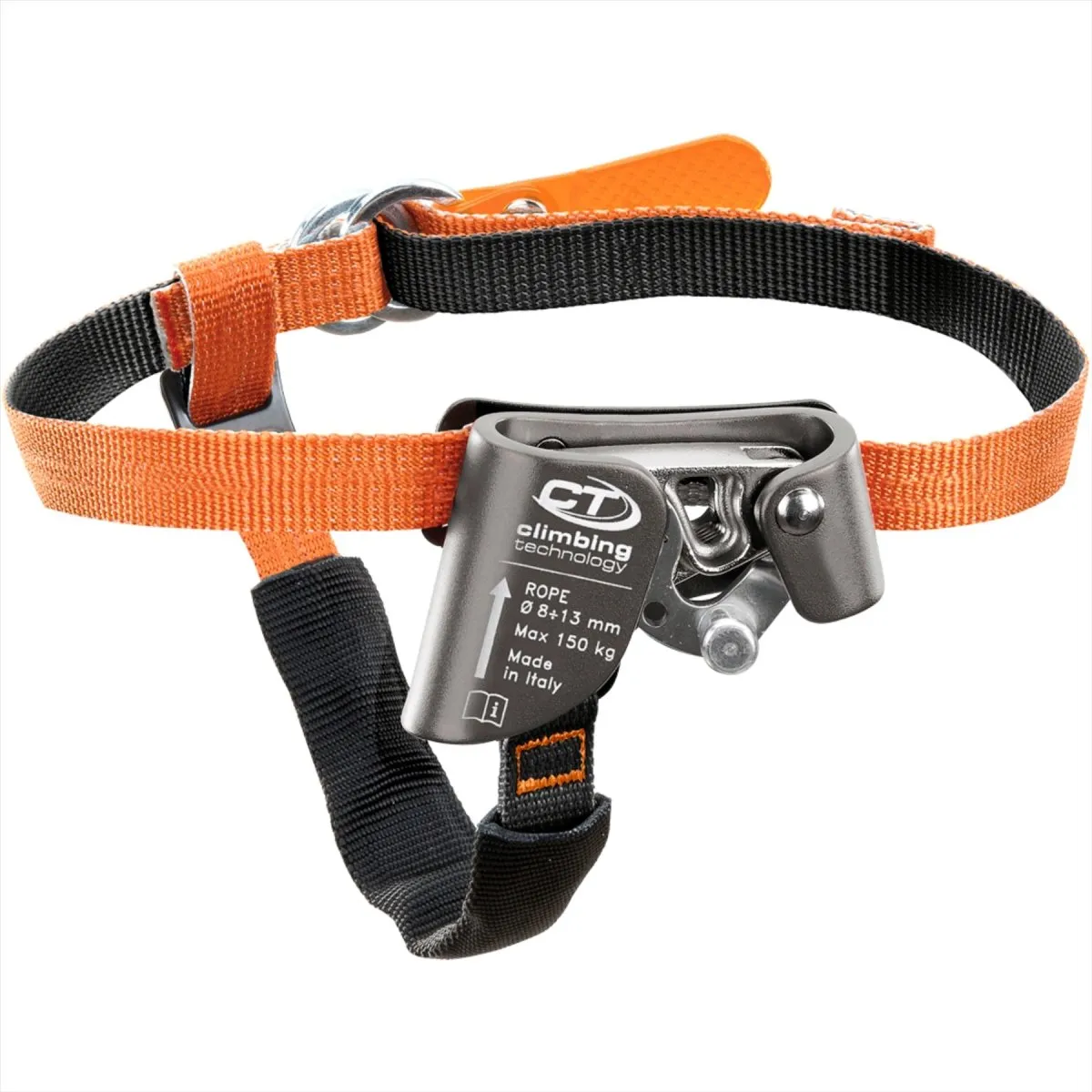 Climbing Technology QUICK STEP-A Foot Ascender Left Side Rope Climbing Orange