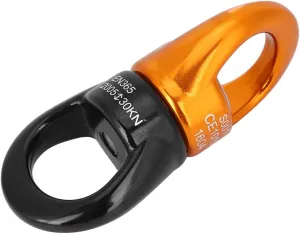 Climbing Universal Wheel Rotation Fixed Connector Durable Lightweight 360° Frictionless Rotation for Rock Climbing Outdoor Rescue Aluminium Magnesium Alloy
