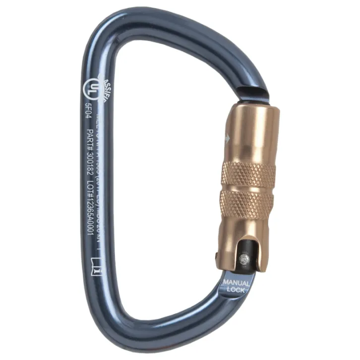 CMC ProTech Locking D Manual-Lock Carabiner