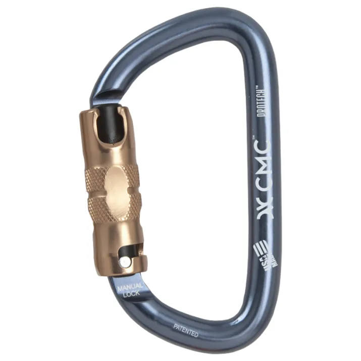 CMC ProTech Locking D Manual-Lock Carabiner