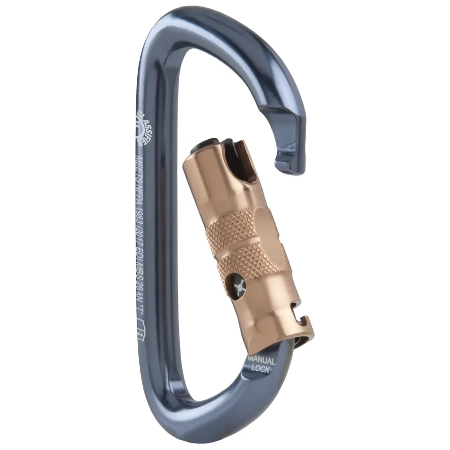 CMC ProTech Locking D Manual-Lock Carabiner