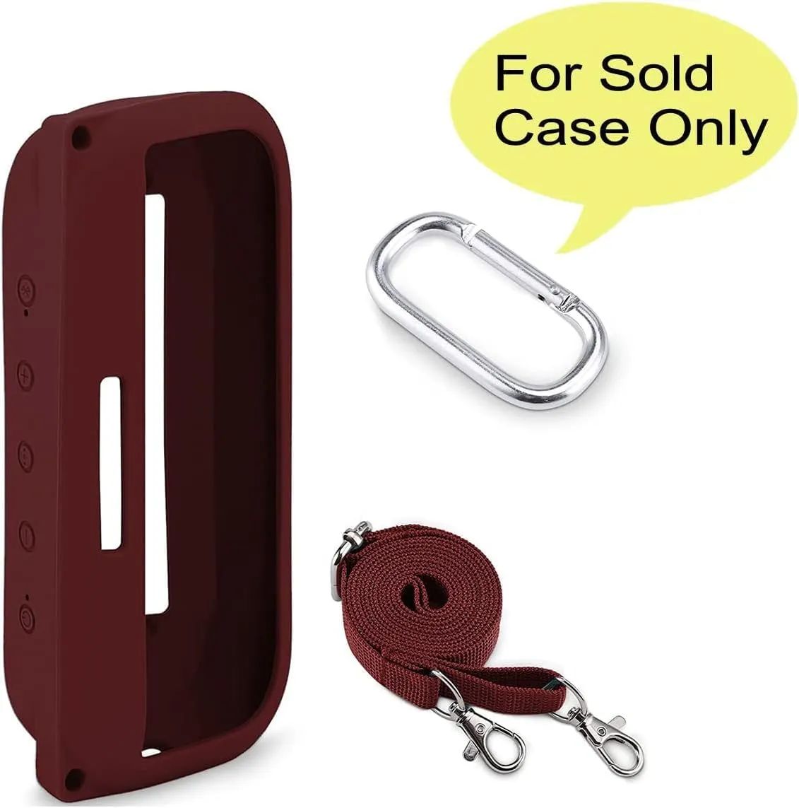 co2CREA Soft Silicone Case Replacement for Bose SoundLink Flex Bluetooth Portable Speaker Carmine Red Case