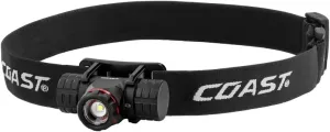 Coast XPH25R 400 lumens Black LED Head Lamp CR123 Battery - Case of: 1;