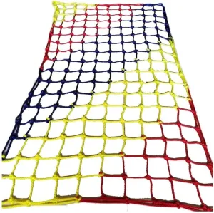 Colorful Rope Netting Heavy Duty Rock Climbing Net Climb Netting Playground Kids Rope Mesh Outdoor Ladder Swingset Cargo Wall Safety Nets Climbing Net for Kids Outdoor dia 8mm(Colour: 12X12cm,Size:1x1