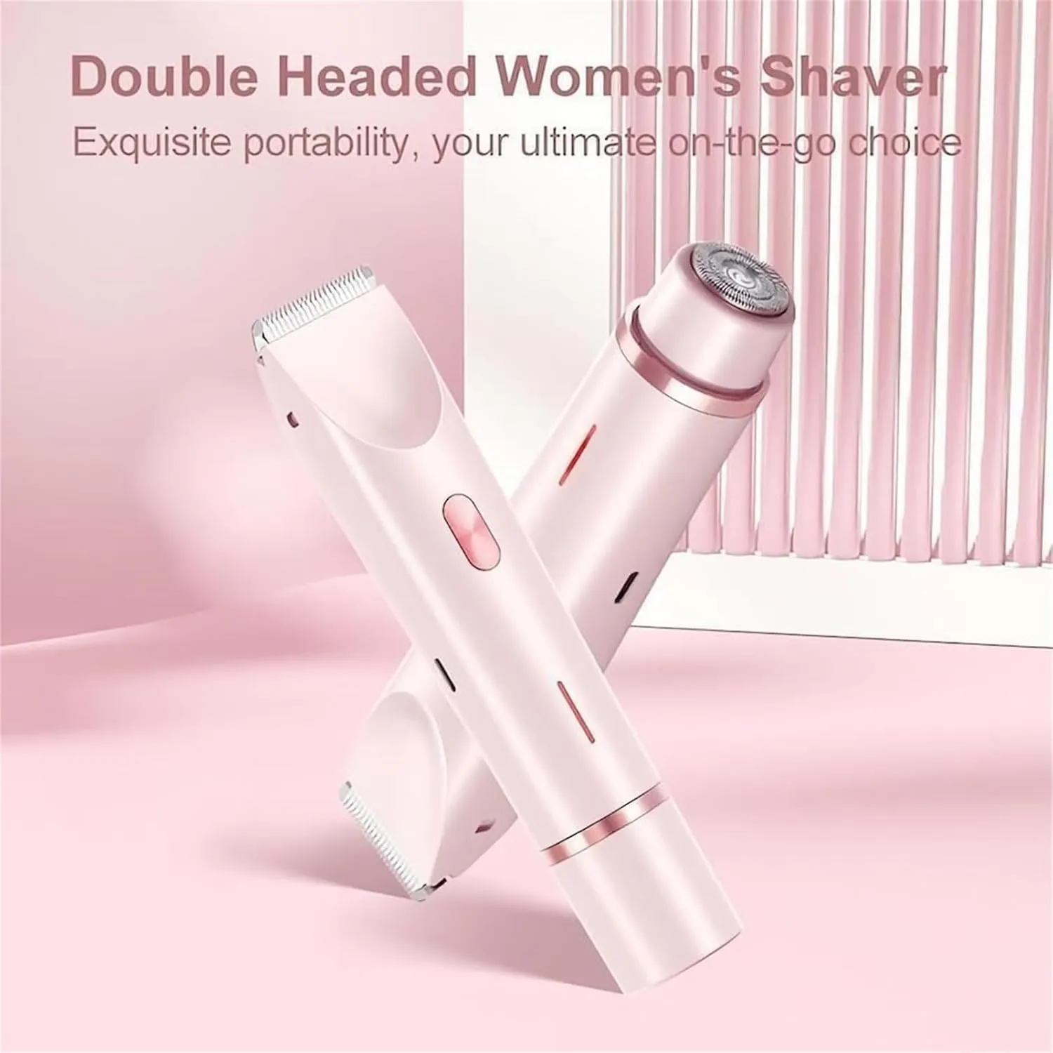 Comfort 2 in 1 Electric Lady Shaver, Bald Cat Razor for Women, Dual Head Electric Shaver for Women (1Pcs)