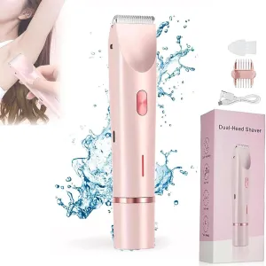 Comfort 2 in 1 Electric Lady Shaver, Bald Cat Razor for Women, Dual Head Electric Shaver for Women (1Pcs)