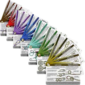 Complete Knot Card Bundle - 7 Pocket Knot Books with 76 Knots | Set Includes Waterproof Guides for Outdoors, Boating, Climbing, Horse, Fishing, Fly Fishing, and Saltwater Fishing Knots