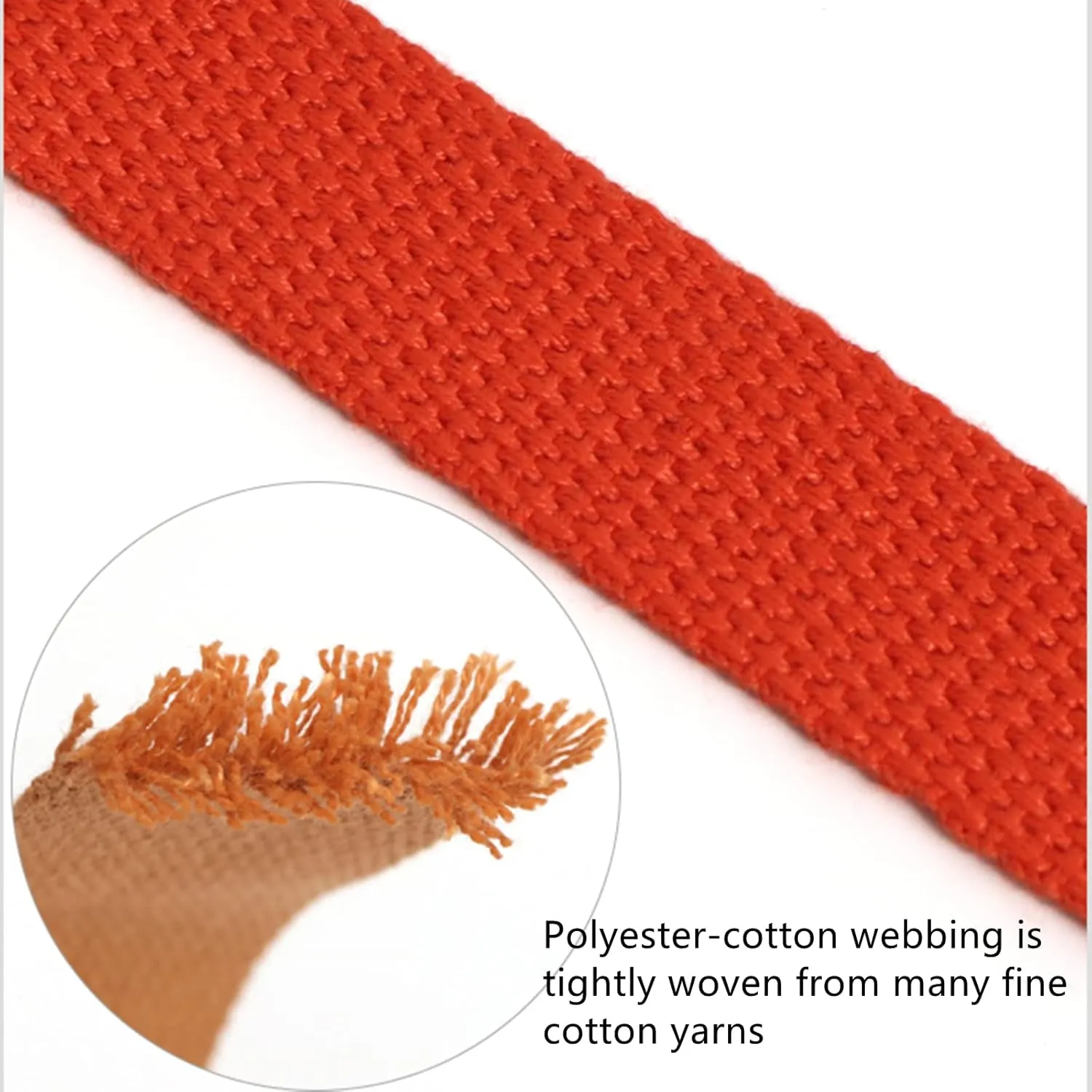 Cotton Webbing Strap for Lawn Chairs Bags Handles Luggage Cargo Strapping Climbing 3/4" 1" 1.5" 2" Wide