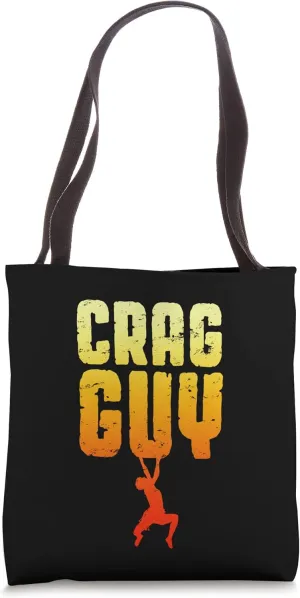 Crag Guy Rock Climbing Bouldering Funny Climber Boy Tote Bag