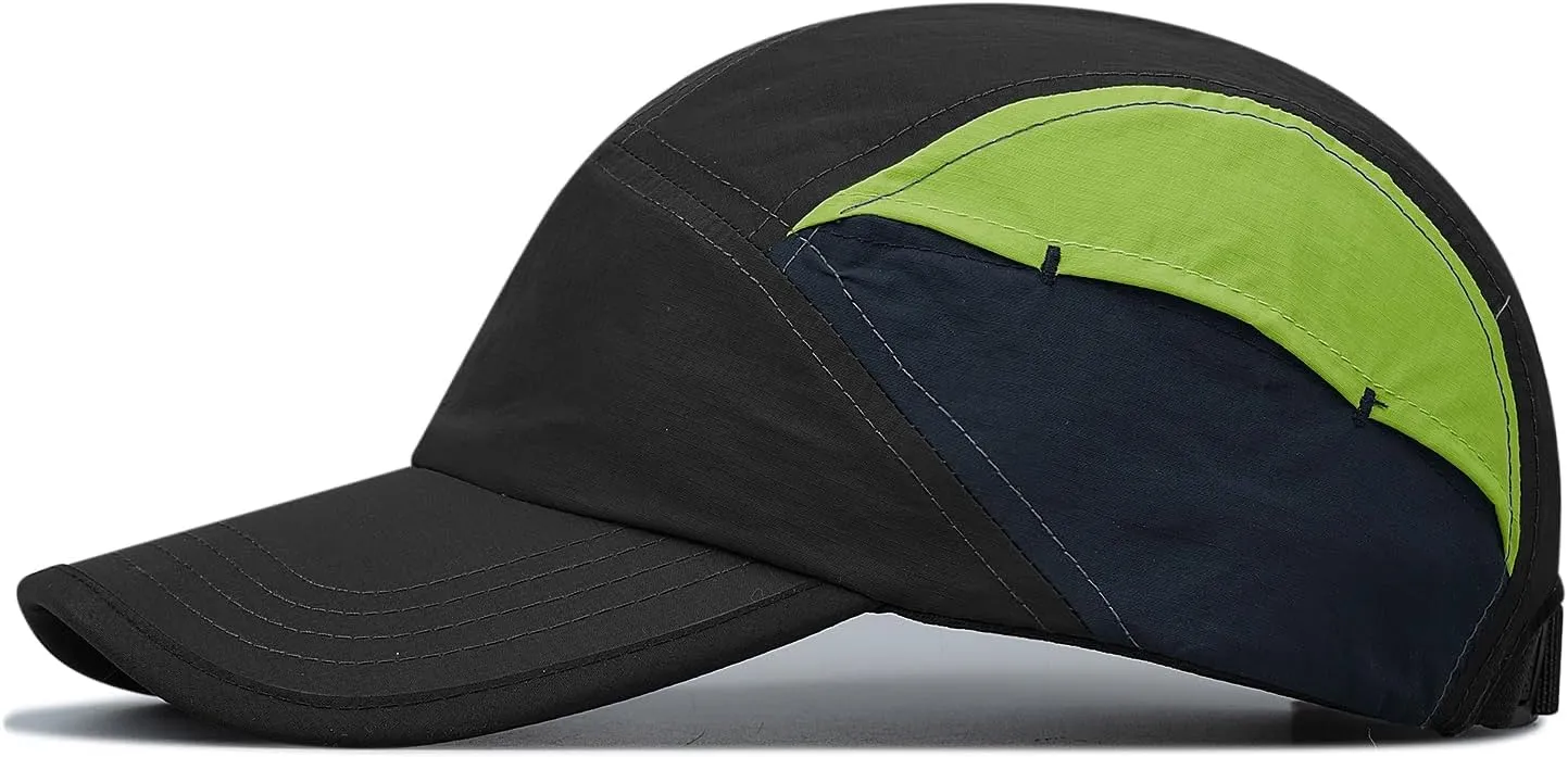 Croogo Quick Dry Baseball Cap Dad Hat Multi Color 5 Panel Sports Caps UV Protection Sun Hat Waterproof Snapback Trucker Hats