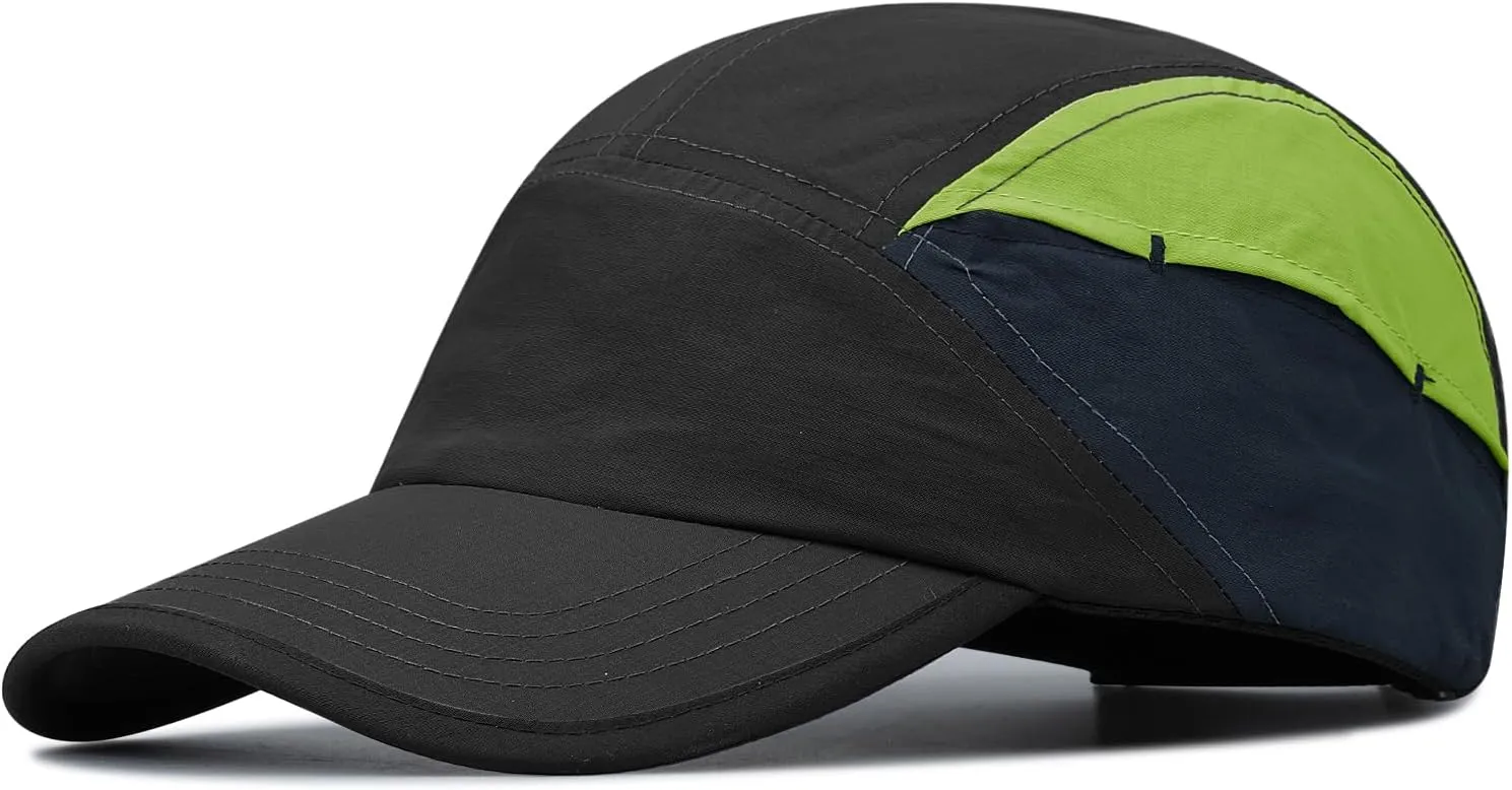 Croogo Quick Dry Baseball Cap Dad Hat Multi Color 5 Panel Sports Caps UV Protection Sun Hat Waterproof Snapback Trucker Hats