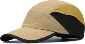 Croogo Quick Dry Baseball Cap Dad Hat Multi Color 5 Panel Sports Caps UV Protection Sun Hat Waterproof Snapback Trucker Hats