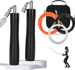 Cross Rope Jump Ropes For Women Men, Adjustable Weighted Jump Rope For Men, 1/5lb 1/4lb 1/2lb Crossropes Jump Rope, Exercise & Fitness Accessories For Fitness Weight Loss & More