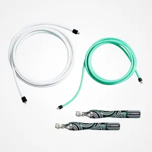 Crossrope Jump Rope Get Lean Set - Speed Rope and Strength Rope