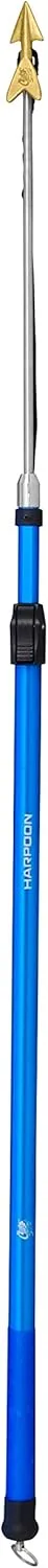 Cuda Weighted Aluminum Telescoping Fish Harpoon With Threaded Shaft & Dart, 44" - 72.5" (18850), BLACK