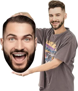 Custom Big Head Cutout, Giant Fun Fathead, Fat Head Cardboard Customize, Personalized Face Signs, Upload Your Photo, 1 Piece, 3 Size, Up to 36” Tall