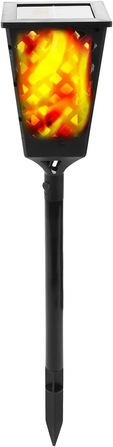 Dancing Tiki Light 42'' Height, Outdoor Solar Powered Torch Light, Waterproof Dancing Flame, Decorative for Gardens, Pathways, Deck, Fence, Flowerbeds, No Wires or Electricity Needed - 1 Pack