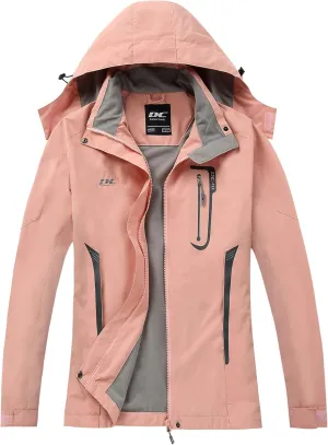 Diamond Candy Waterproof Rain Jacket Women Lightweight Outdoor Raincoat Hooded for Hiking skiing