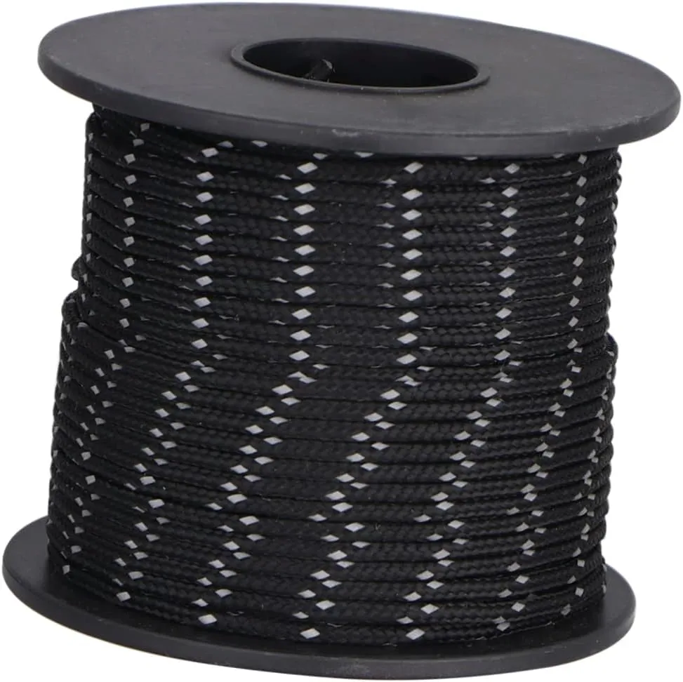DOITOOL Camping Reflective Cord 31m Tent Fix Rope Guy Lines Strong Pulling Force Weather Resistant for Outdoor Use