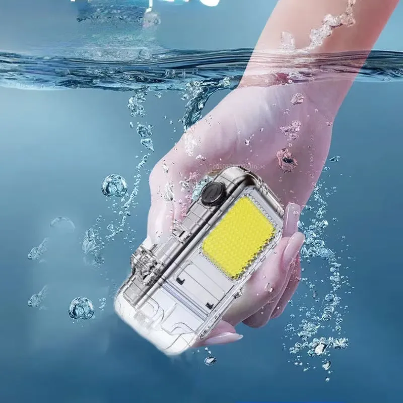Double Arc Lighter Torch Flashlight USB Rechargeable Waterproof Windproof Glow-in-the-Dark