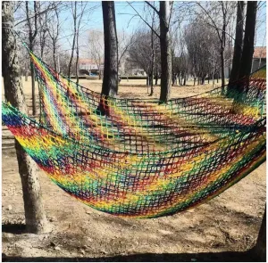 Double Layer Durable Kids Playground net Climbing Cargo Net Polyester Double Layers Cargo Net Climbing Outdoor Playground Climbing Cargo Net