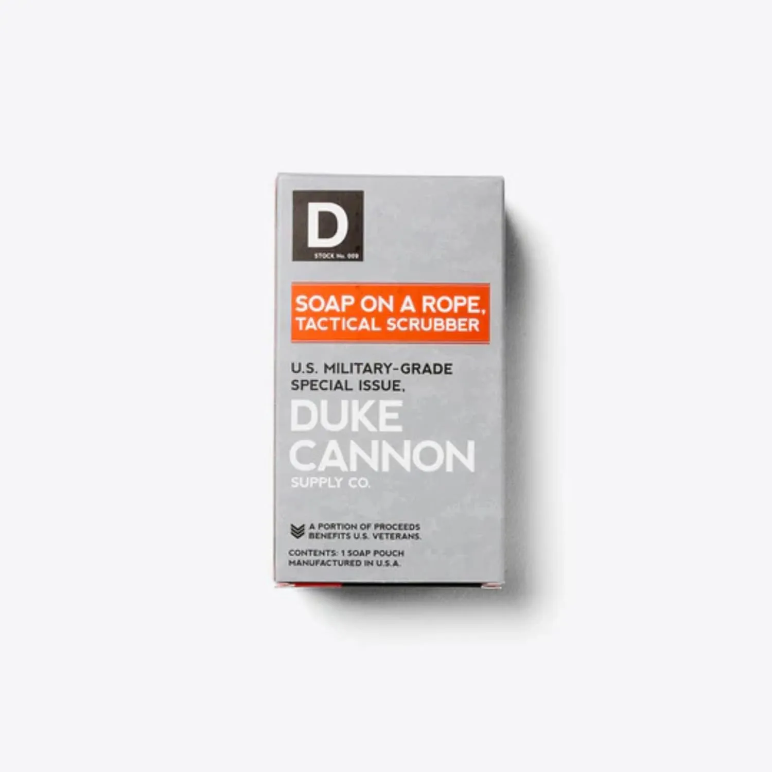 Duke Cannon Tactical Scrubber Soap Pouch - U.S. Military-Grade, Coarse and Soft Mesh, 550 Paracord, Shower Hygiene Essential for Men's Bar Soap