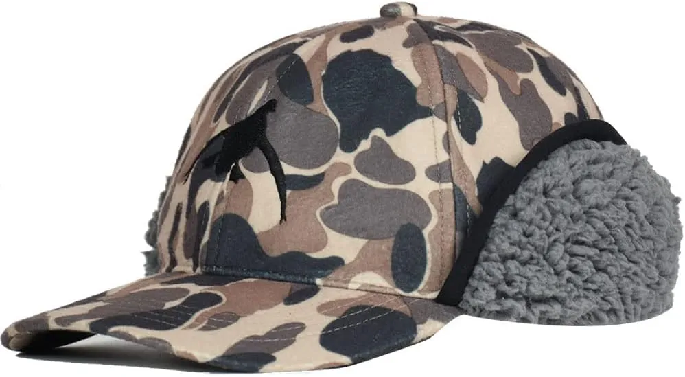 EDTREK Windproof and Waterproof Winter Hat with Sherpa Lined Ear Flap - Ultra Performance Blaze Orange and Camo Hunting Hat