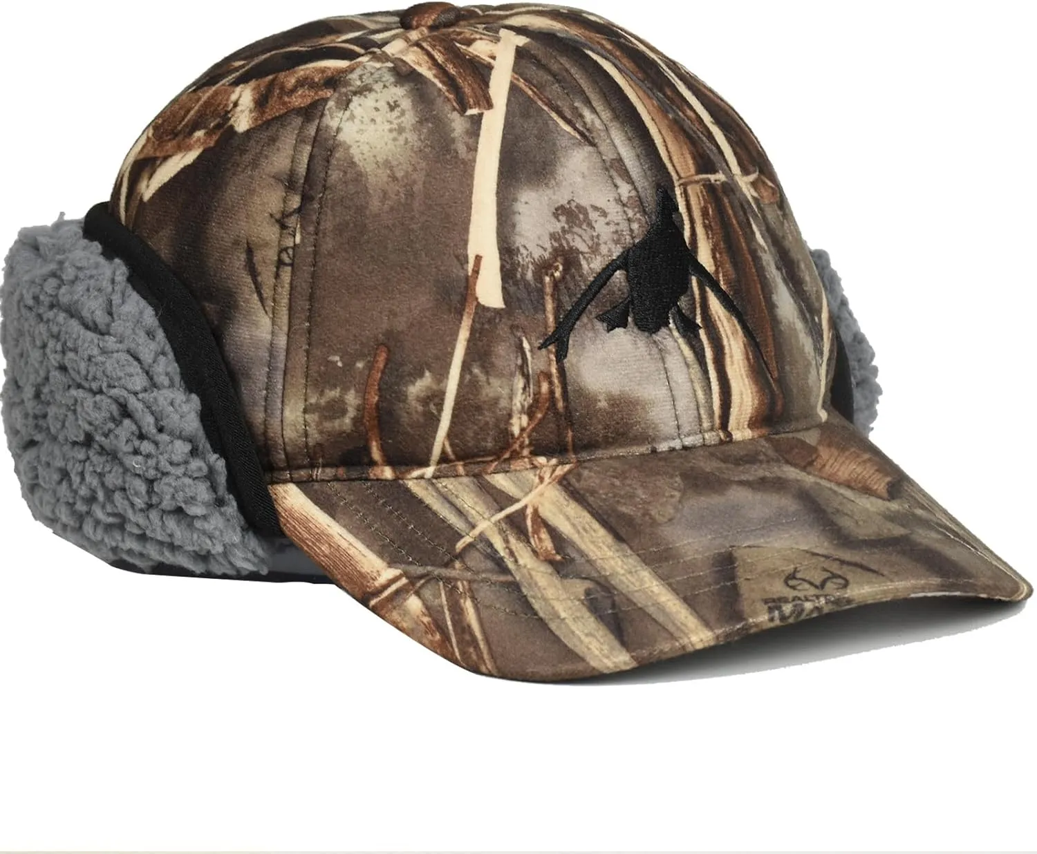 EDTREK Windproof and Waterproof Winter Hat with Sherpa Lined Ear Flap - Ultra Performance Blaze Orange and Camo Hunting Hat
