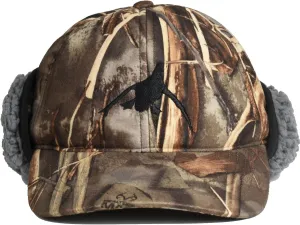 EDTREK Windproof and Waterproof Winter Hat with Sherpa Lined Ear Flap - Ultra Performance Blaze Orange and Camo Hunting Hat
