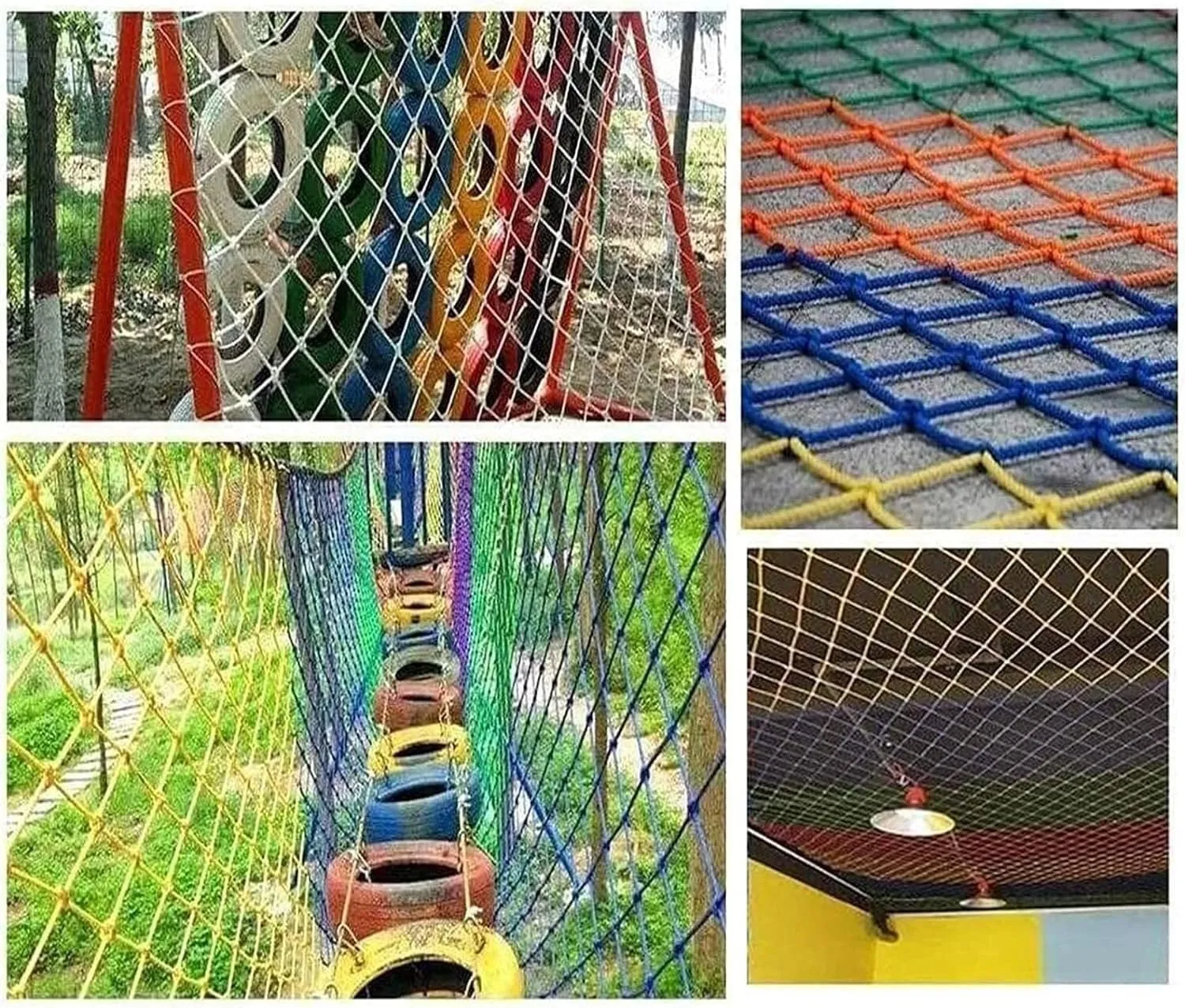 EkiDaz HXRW Rope Net Climbing Net Outdoor Child Safety Fence Net Multi-use Protection Net for Truck Trailer Protection Playground Sets for Backyards (Size : 1 * 1m(3.3 * 3.3ft))