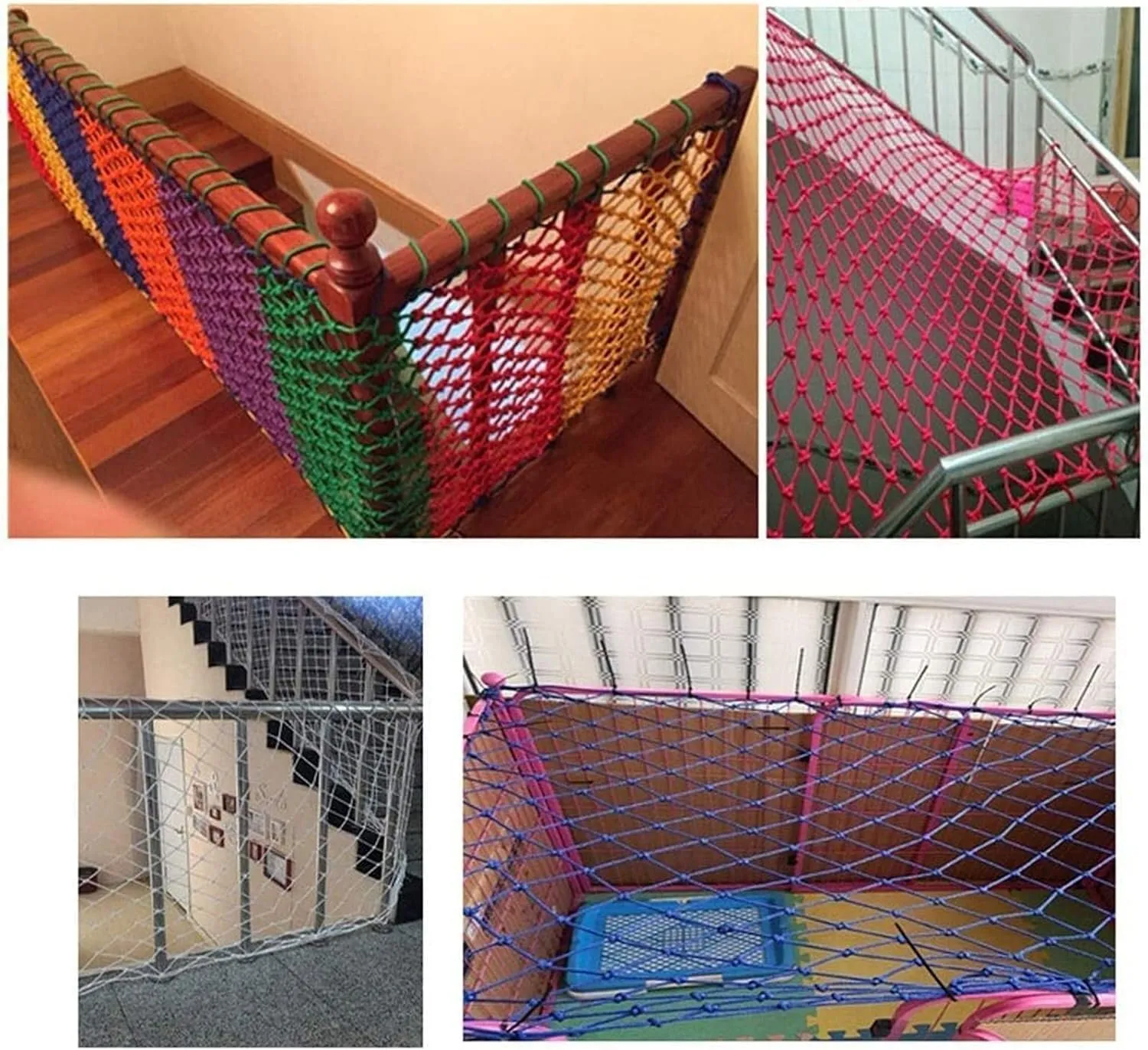 EkiDaz HXRW Rope Net Climbing Net Outdoor Child Safety Fence Net Multi-use Protection Net for Truck Trailer Protection Playground Sets for Backyards (Size : 1 * 1m(3.3 * 3.3ft))