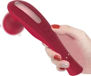 Electric Cordless Back Massager-Personal Handheld Portable Fuigarry Full Body Massage Tool,for Shoulder,Neck & Deep Tissue Massage-Relieves Muscle Pain,Fatigue & Restores Damaged Muscle Tissue. (Red)