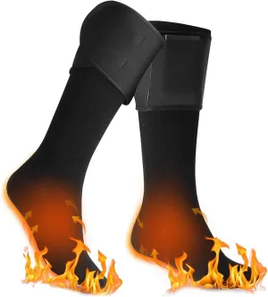 Electric Heated Long Socks for Men Women, Winter Thermal Battery Operated Heating Socks Calf Foot Warmer for Cycling Ski Hunting Camping Hiking