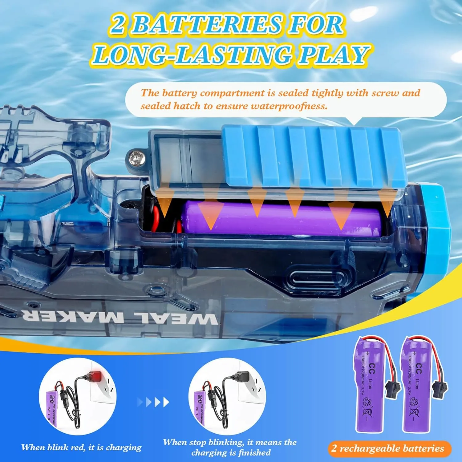 Electric Water Guns for Adults, Strongest Water Pistol Automatic Electric Water Gun Powerful Water Squirt Gun, 26FT Long Range Water Gun Pistol Watergun Toy for Summer, Outdoor