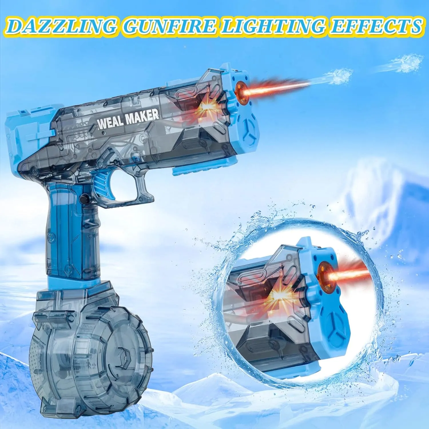 Electric Water Guns for Adults, Strongest Water Pistol Automatic Electric Water Gun Powerful Water Squirt Gun, 26FT Long Range Water Gun Pistol Watergun Toy for Summer, Outdoor