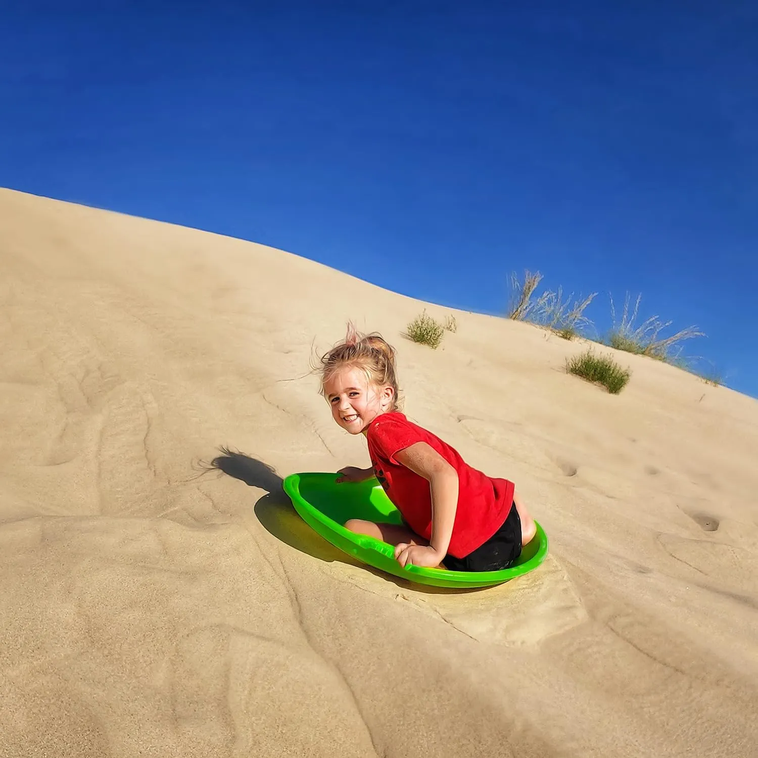 Era 26-inch Avalanche Adventurer Sled — 1 Rider Kids' Plastic Saucer for Year-Round Fun on Sand and Grass Hills
