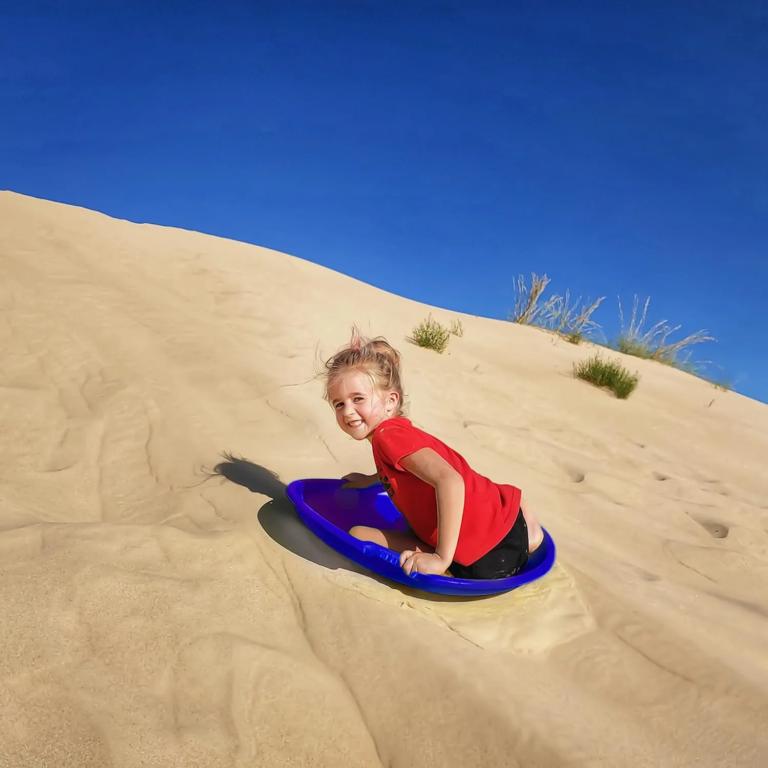 Era 26-inch Avalanche Adventurer Sled — 1 Rider Kids' Plastic Saucer for Year-Round Fun on Sand and Grass Hills