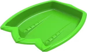 Era 30-inch T-Rex Saucer Sled — 1 Rider Kids' Novelty Saucer for Year-Round Fun on Sand and Grass Hills, Green