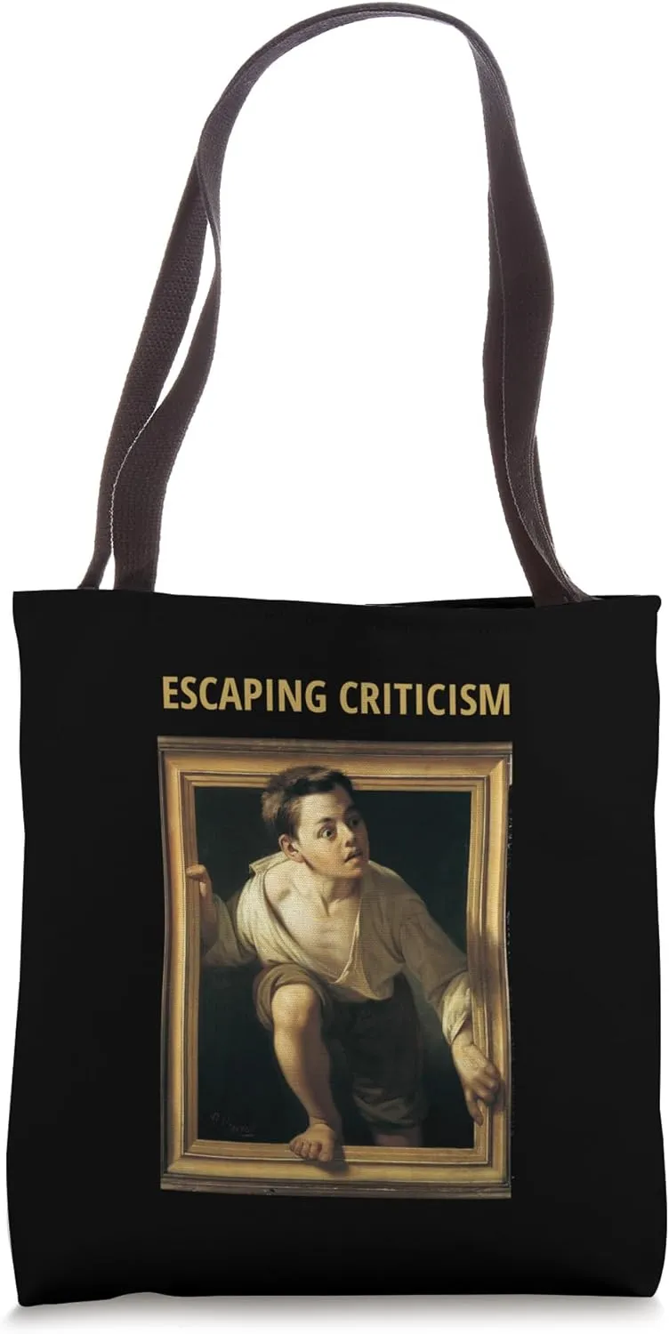 escaping criticism, painting by pere borrell del caso 1874 Tote Bag